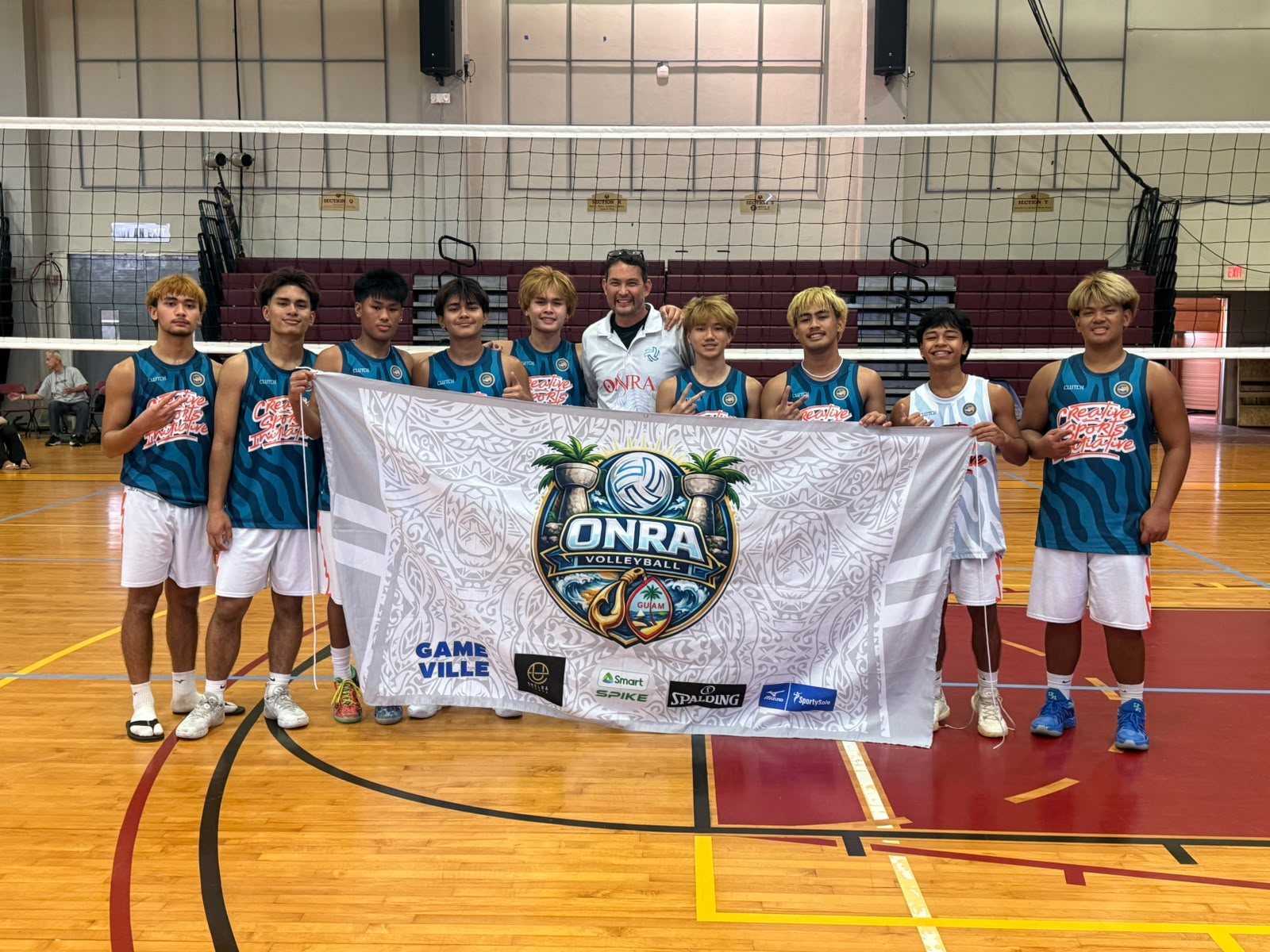 ONRA team with club flag