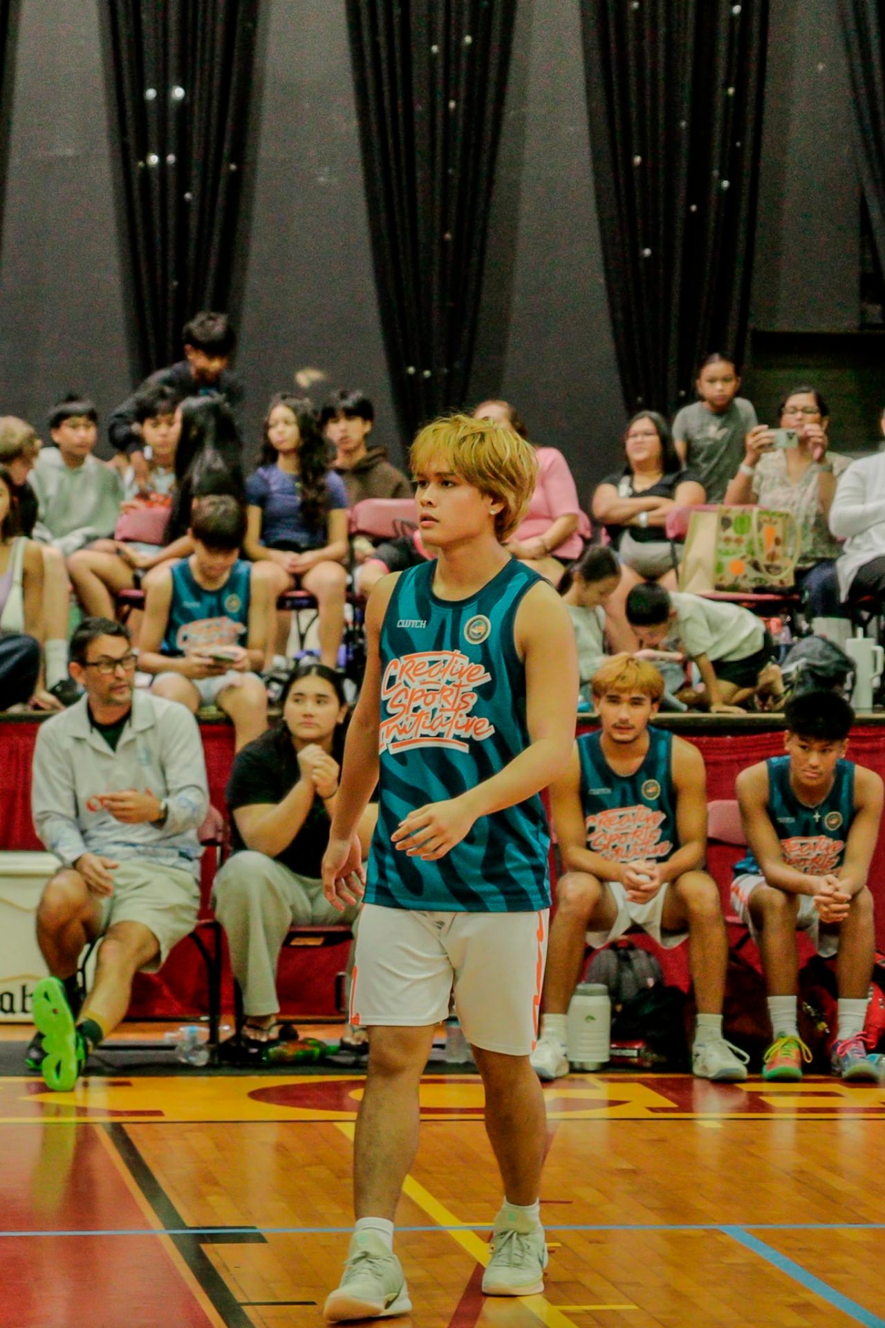 Player waiting for the serve
