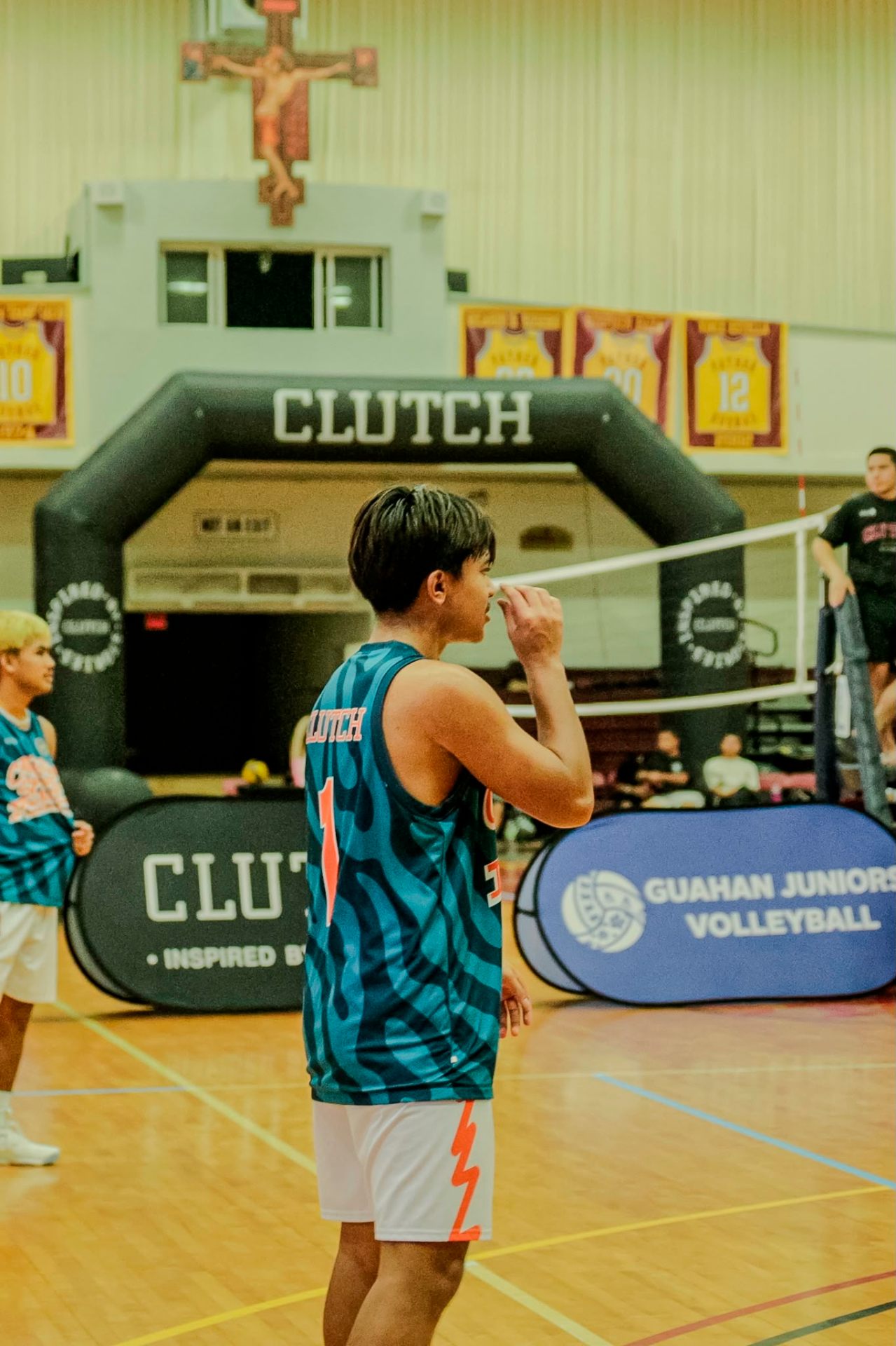 Player at the service line